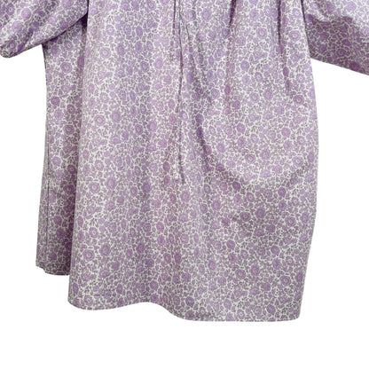 Floral Vnk W/Tie Puff Slv