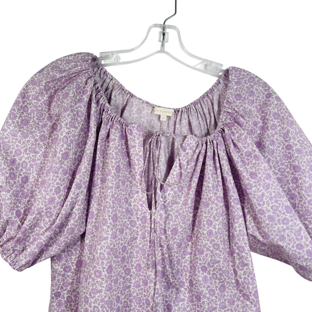 Floral Vnk W/Tie Puff Slv