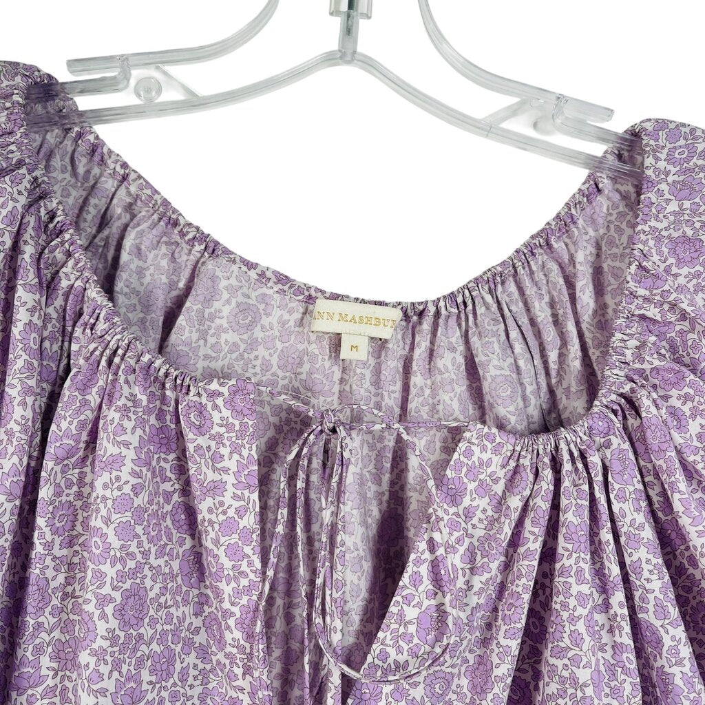 Floral Vnk W/Tie Puff Slv