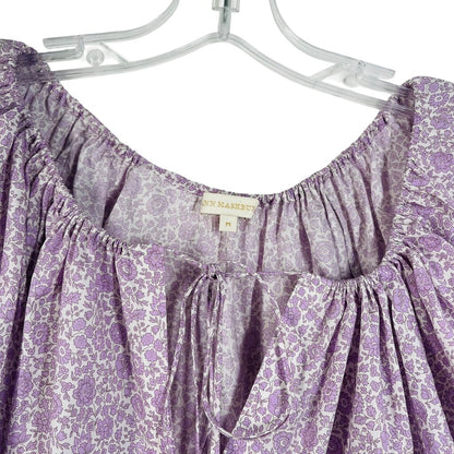 Floral Vnk W/Tie Puff Slv