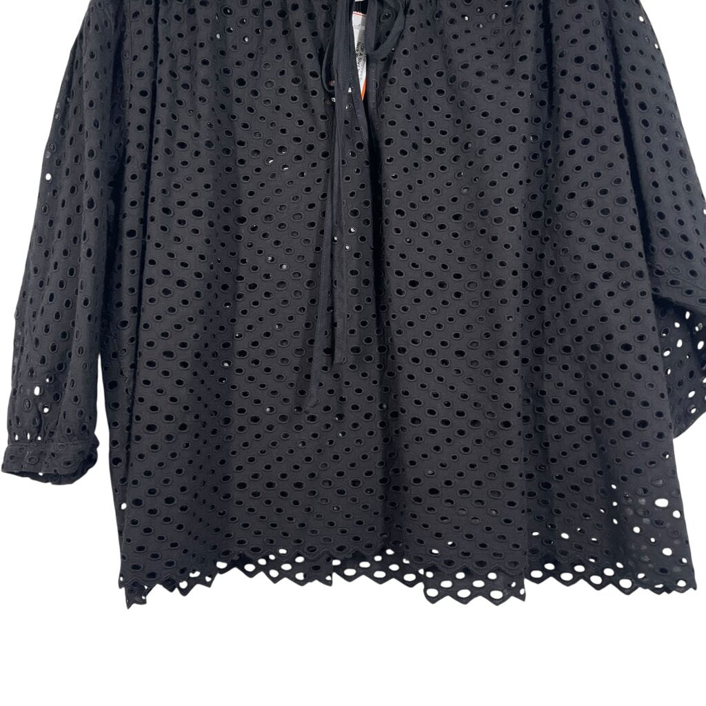 Eyelet Tie Neck