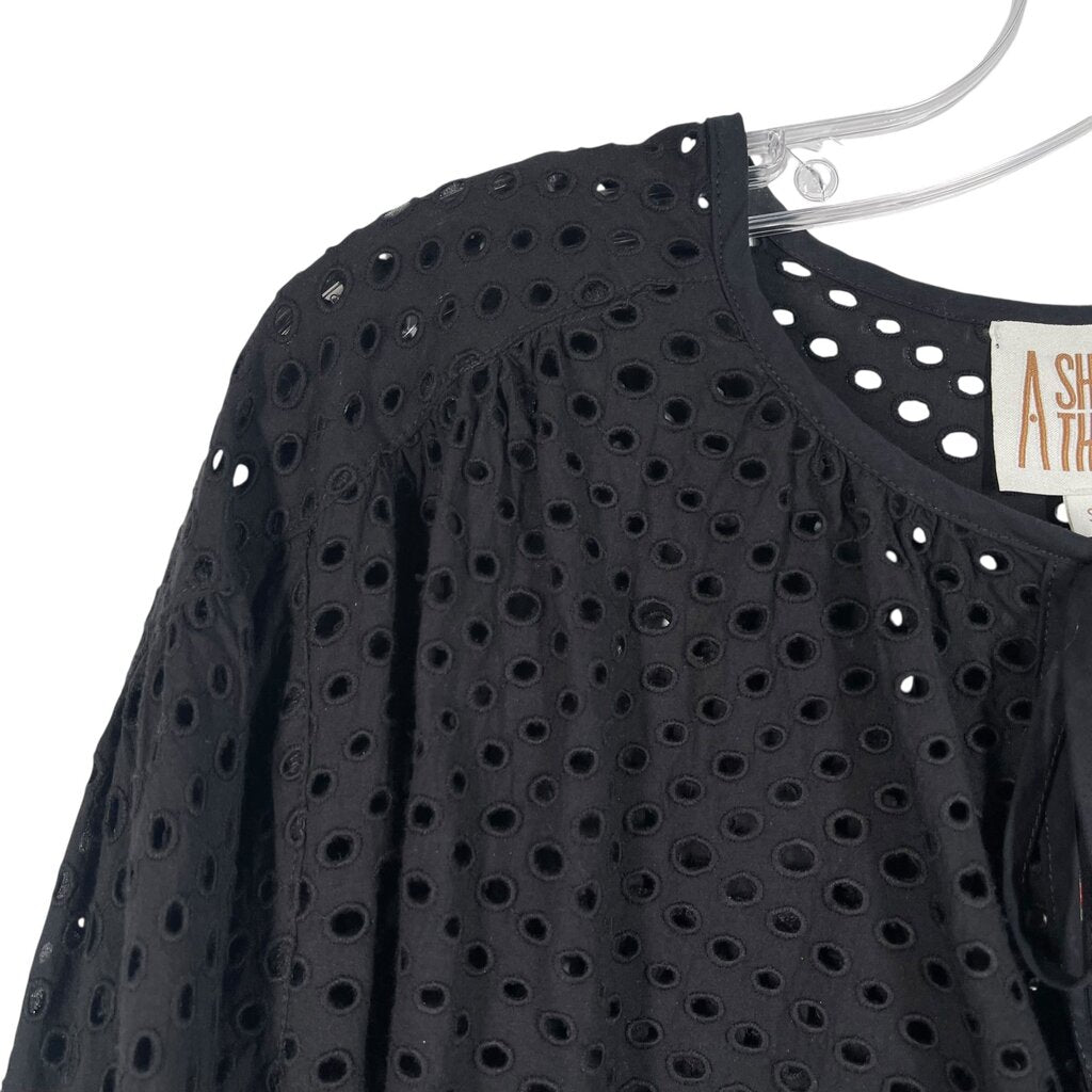 Eyelet Tie Neck