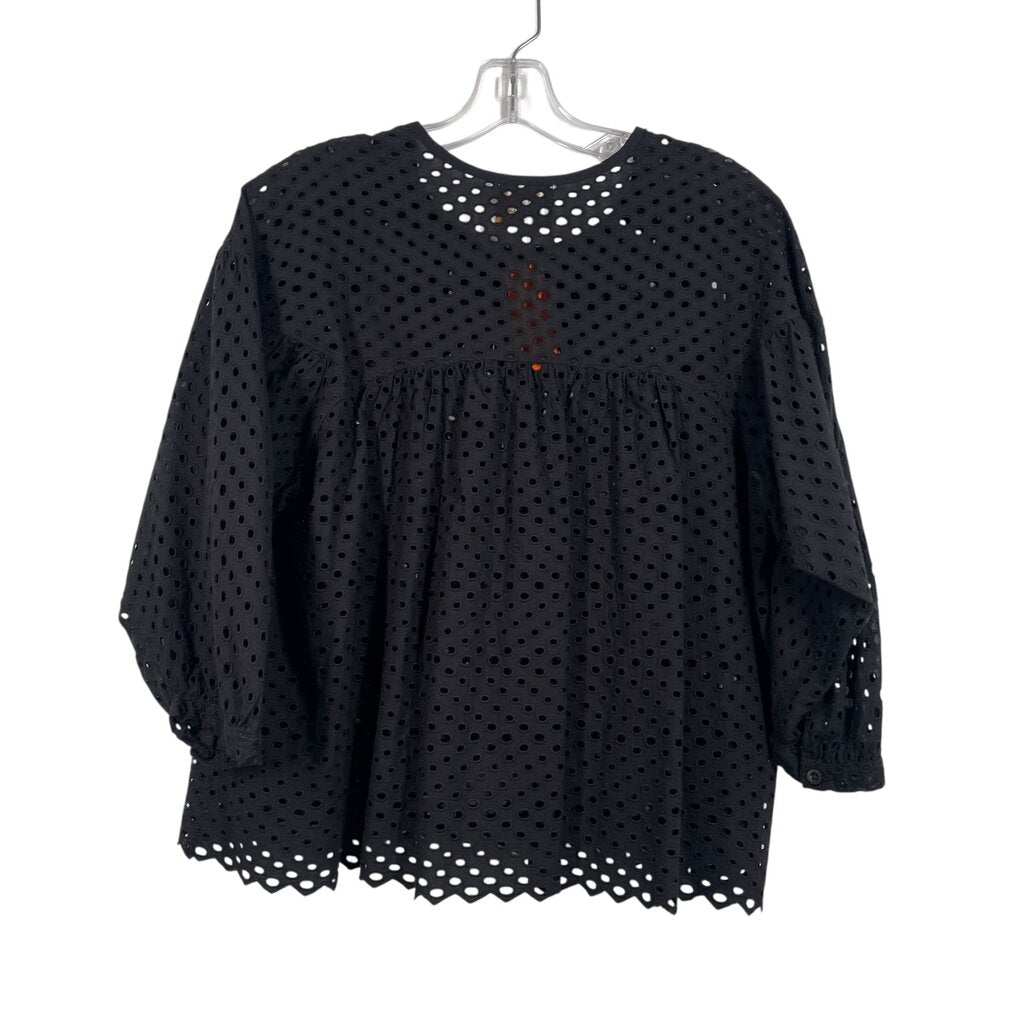 Eyelet Tie Neck