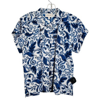 Leaf Print S/S Blouse