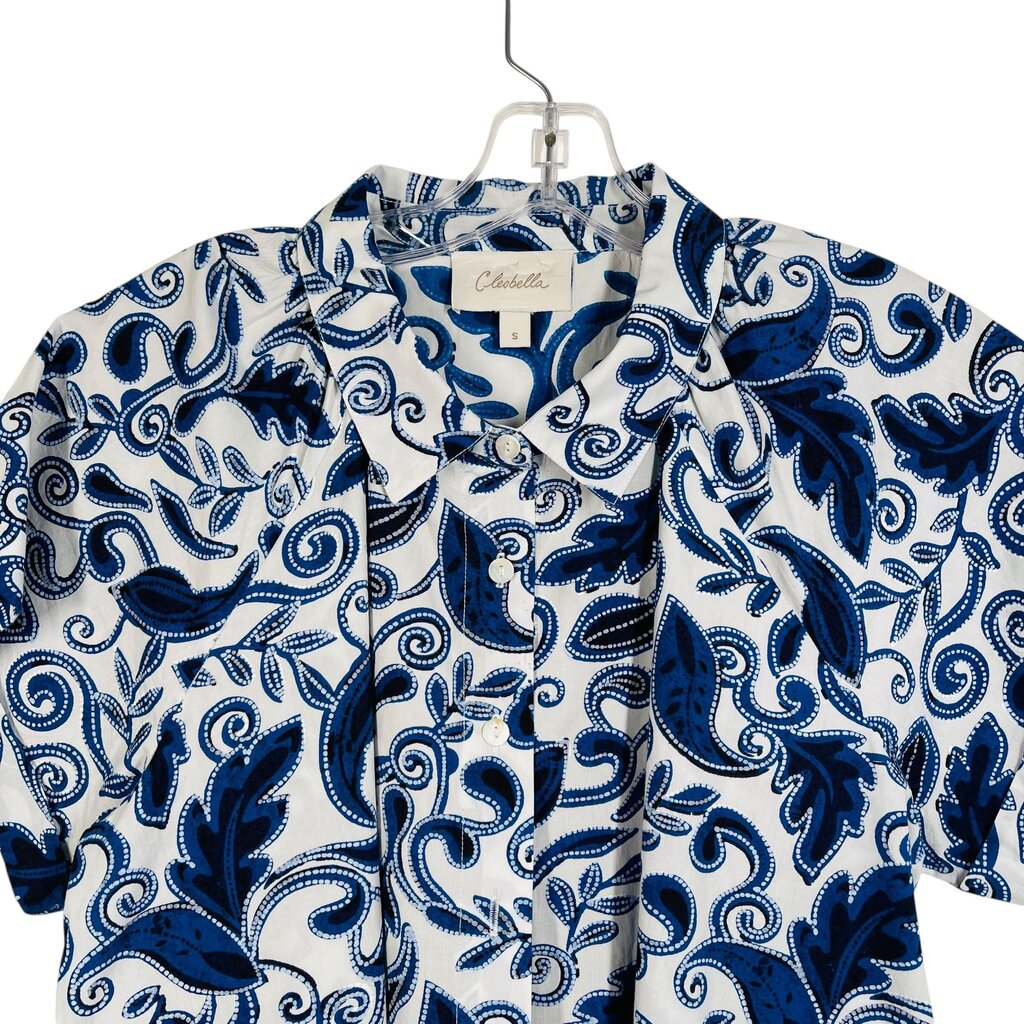 Leaf Print S/S Blouse