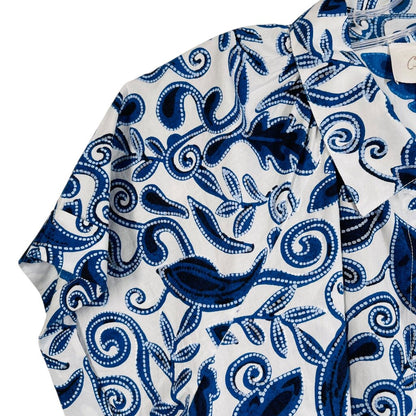 Leaf Print S/S Blouse