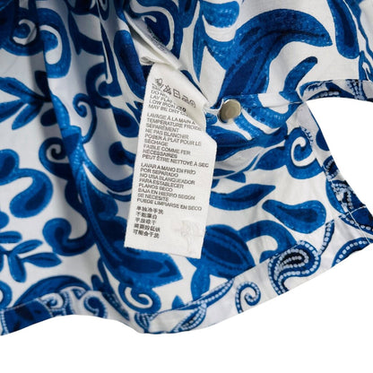 Leaf Print S/S Blouse