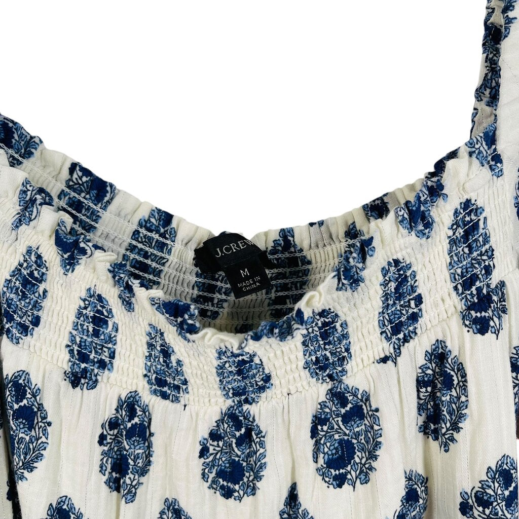 Floral Smocked Sq Nk