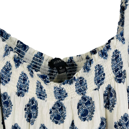 Floral Smocked Sq Nk