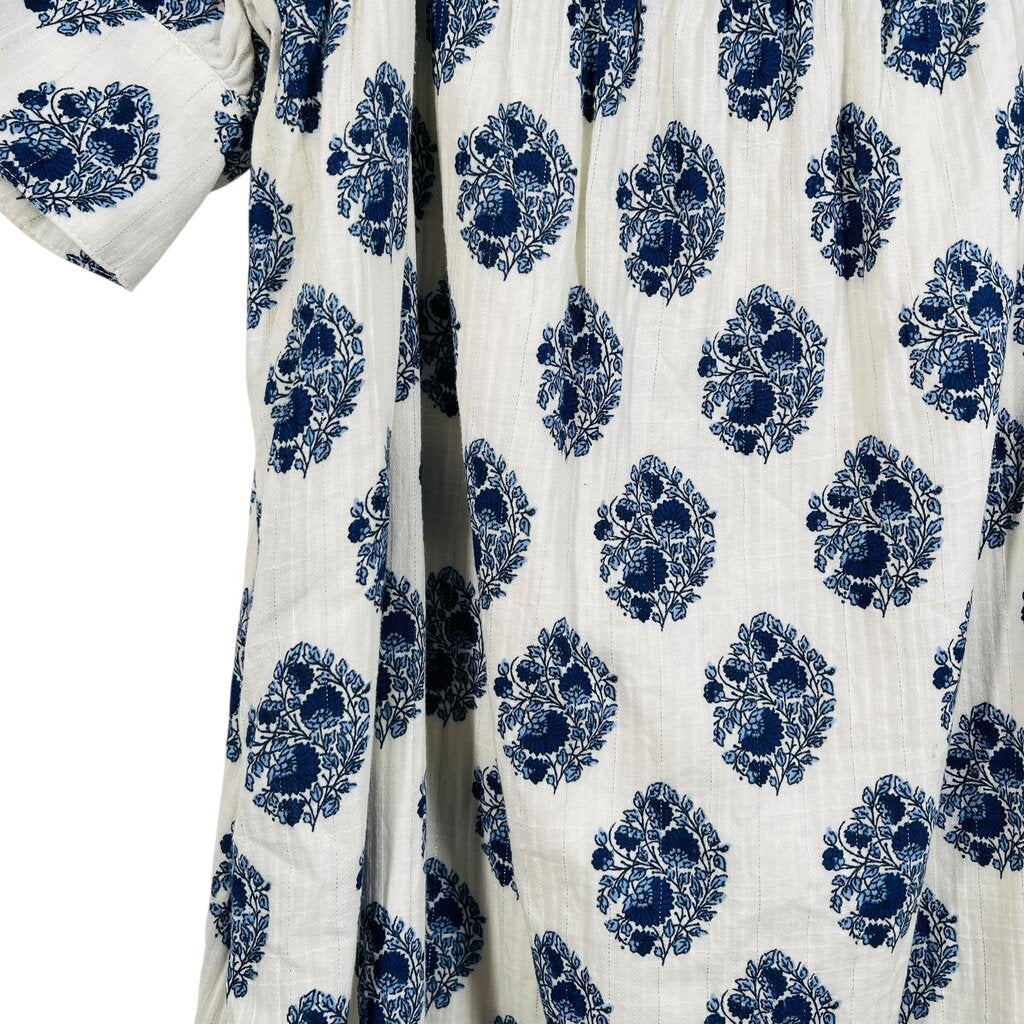 Floral Smocked Sq Nk