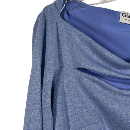 Metallic Cut Out W/Ruffle