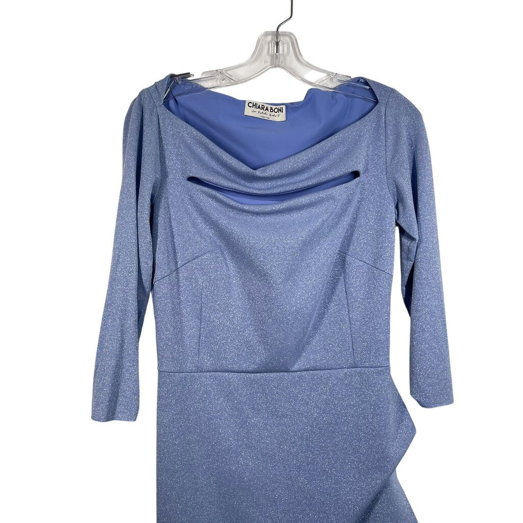Metallic Cut Out W/Ruffle