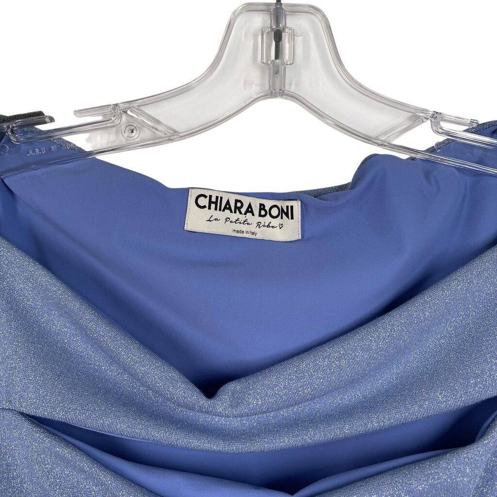 Metallic Cut Out W/Ruffle
