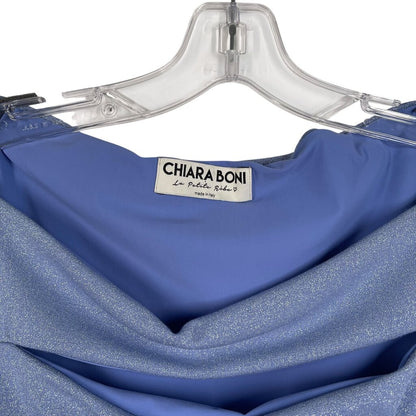 Metallic Cut Out W/Ruffle
