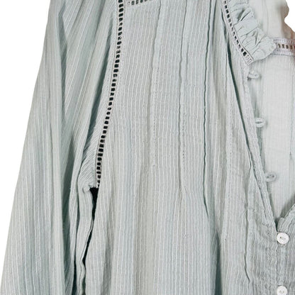 Stripe W/Ruffles/Pleats
