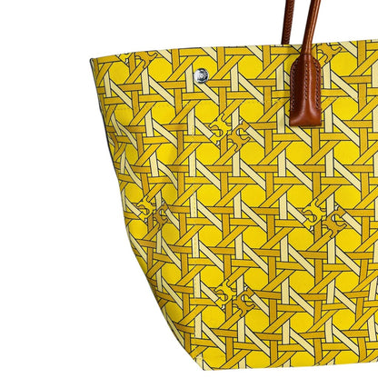 Logo/Bamboo Print Tote