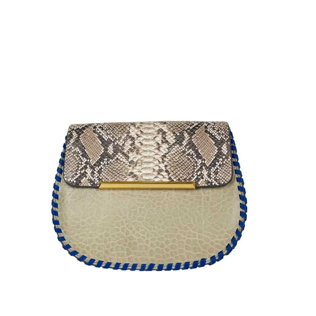 Small Snake/Leather Gold Chain