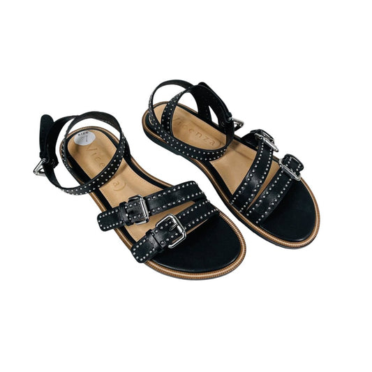 Studded Flat Ankle Strap Sandal