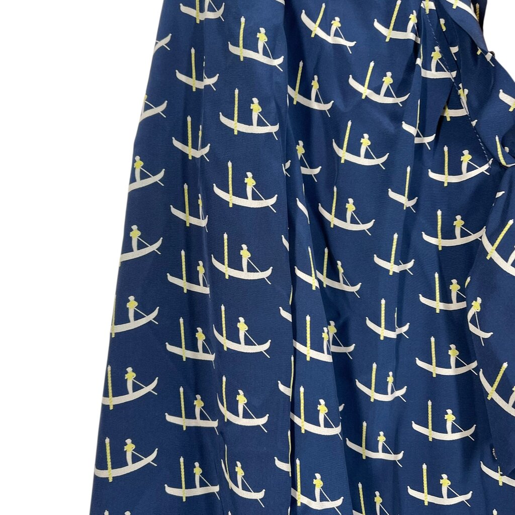 Sailboat Print Tie Neck NWT