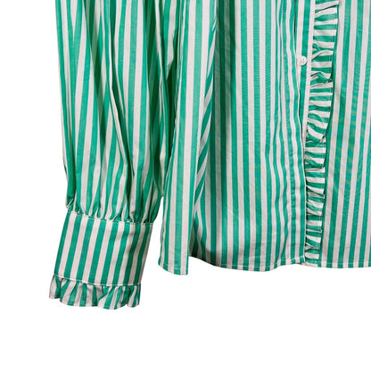 Stripe W/Ruffle Trim