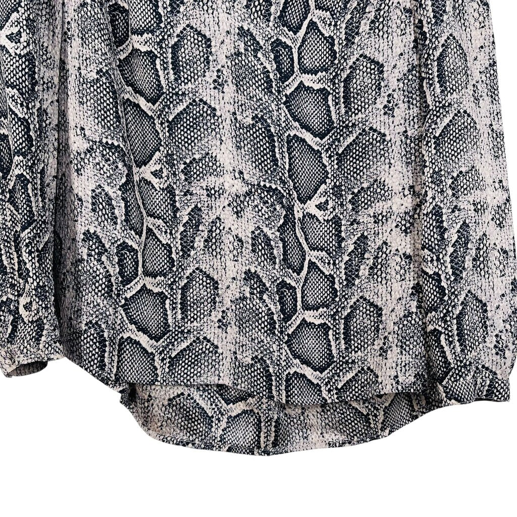 Snake Print Vnk Blouse