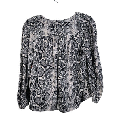 Snake Print Vnk Blouse