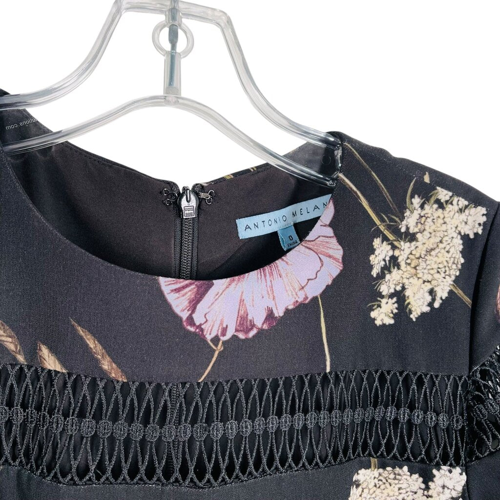 Floral W/Lace Trim