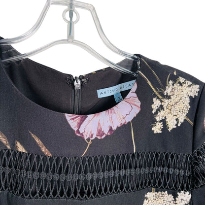 Floral W/Lace Trim