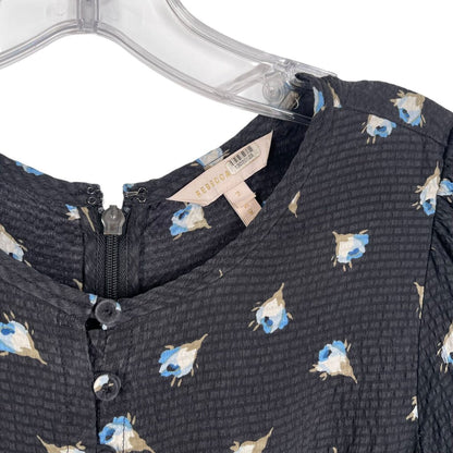 Floral Print W/Smocking