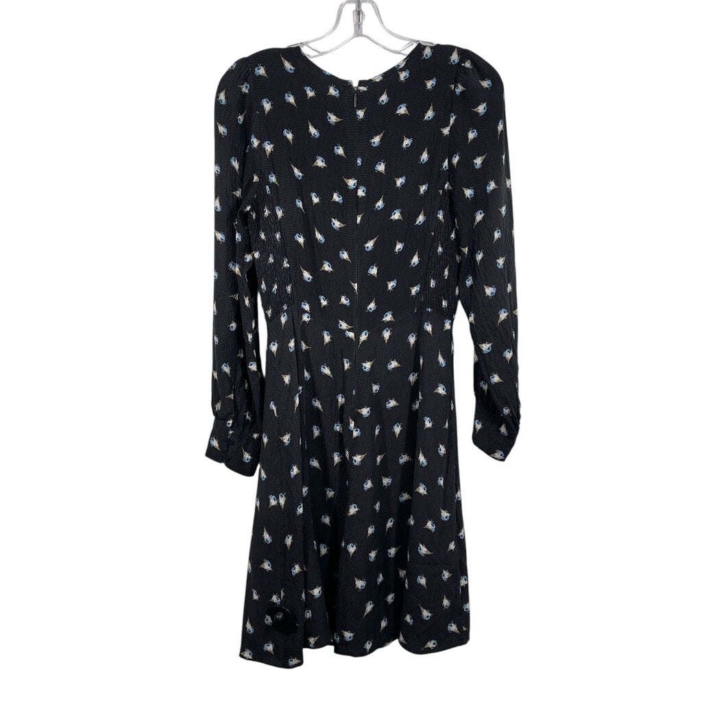 Floral Print W/Smocking
