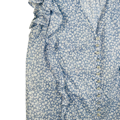 Floral Vnk W/Ruffles