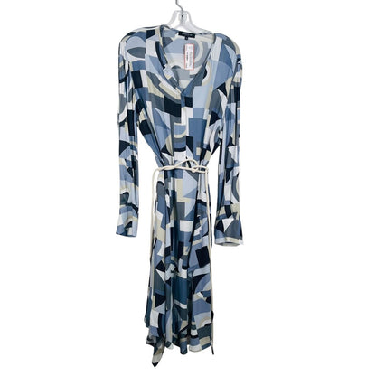 Geo Print W/Ruffle/Belt