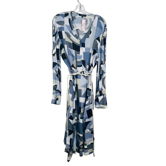 Geo Print W/Ruffle/Belt