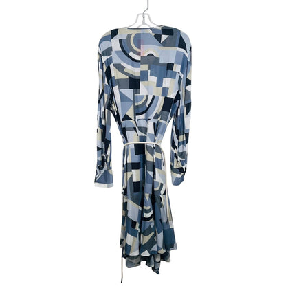 Geo Print W/Ruffle/Belt