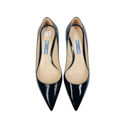 Patent Pointed Toe Kitten Heel