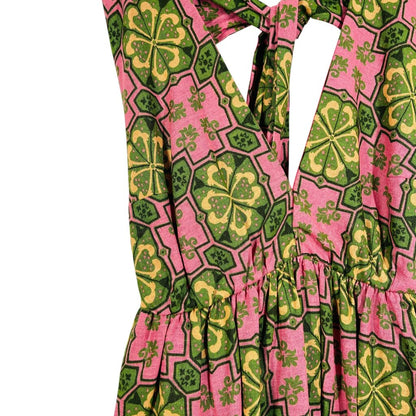 Print Backless W/Tie