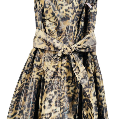 Animal Prt Vnk Slvs W/Belt