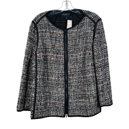 Tweed Zip Front
