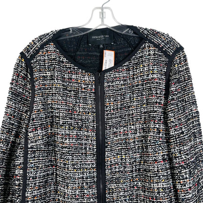 Tweed Zip Front