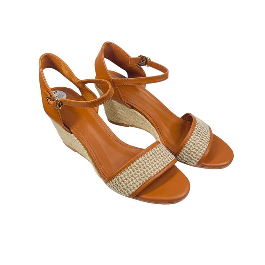 Jute/Leather Wedge Sandal