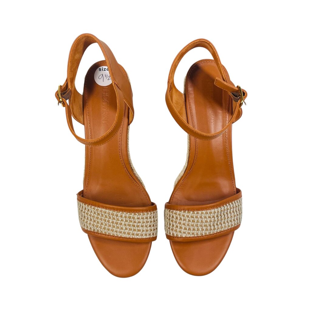 Jute/Leather Wedge Sandal