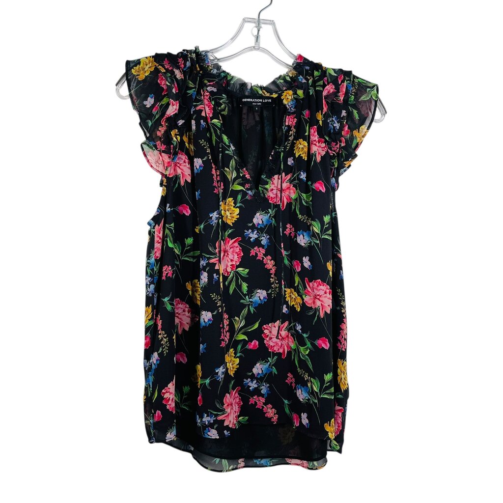 Floral Vnk W/Ruffles