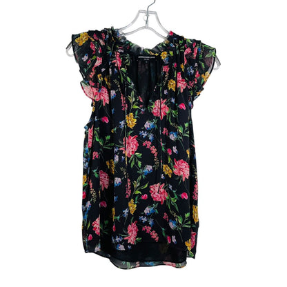 Floral Vnk W/Ruffles