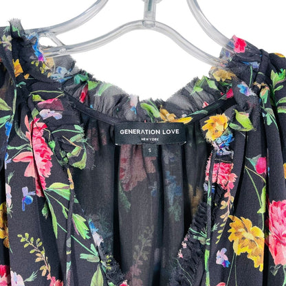 Floral Vnk W/Ruffles