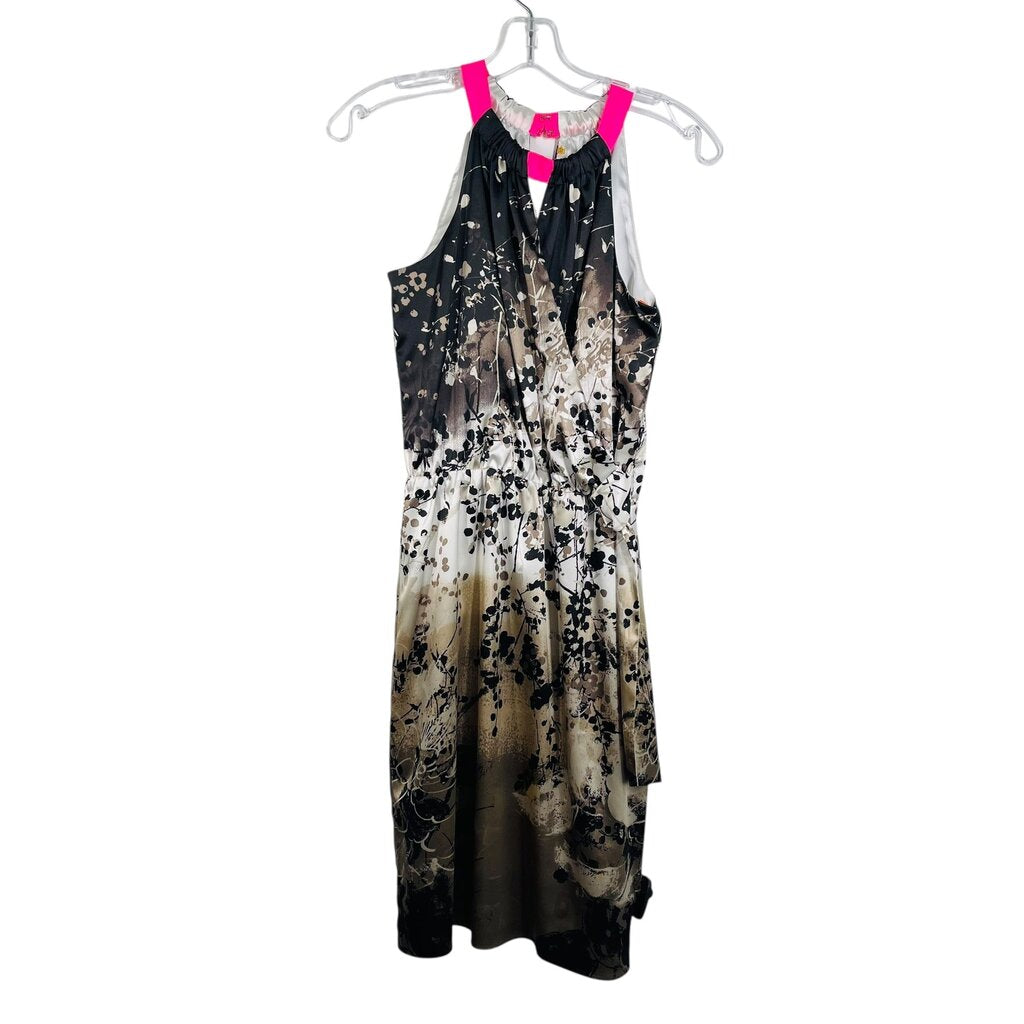 Floral Halter Faux Wrap