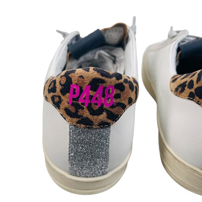 Leather/Animal Print Sneakers