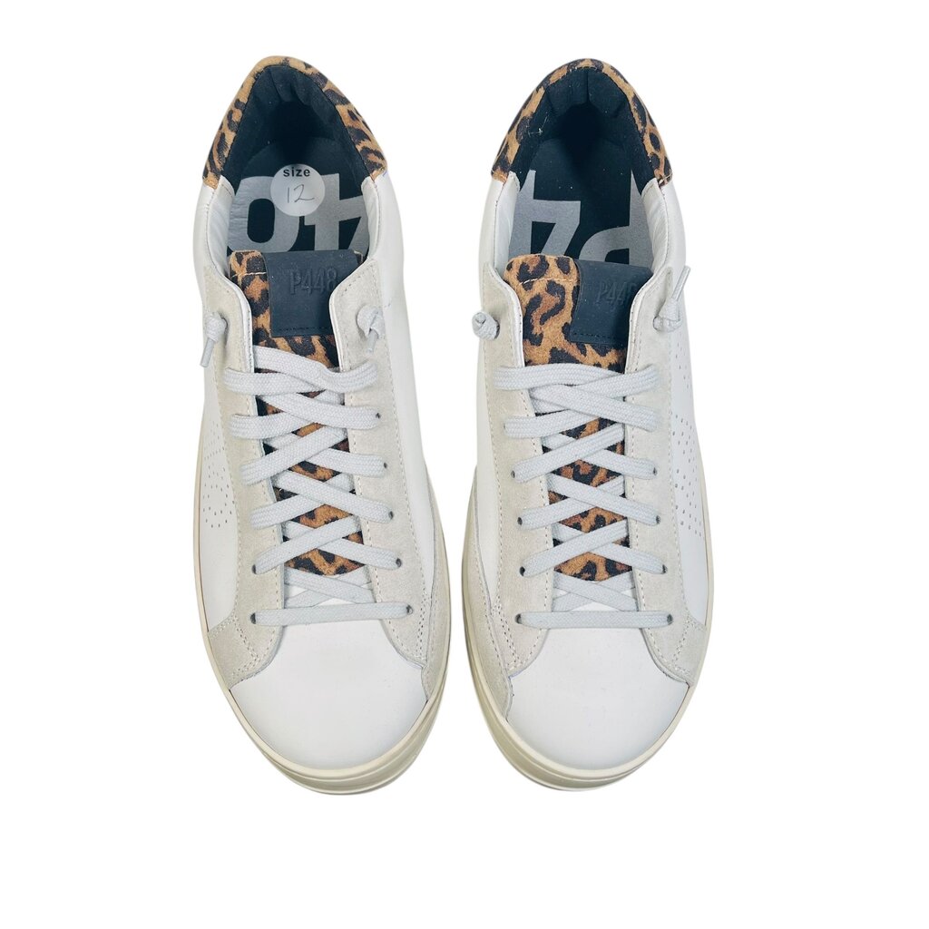 Leather/Animal Print Sneakers
