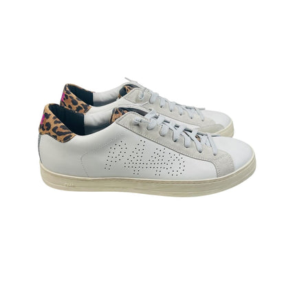 Leather/Animal Print Sneakers