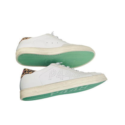 Leather/Animal Print Sneakers