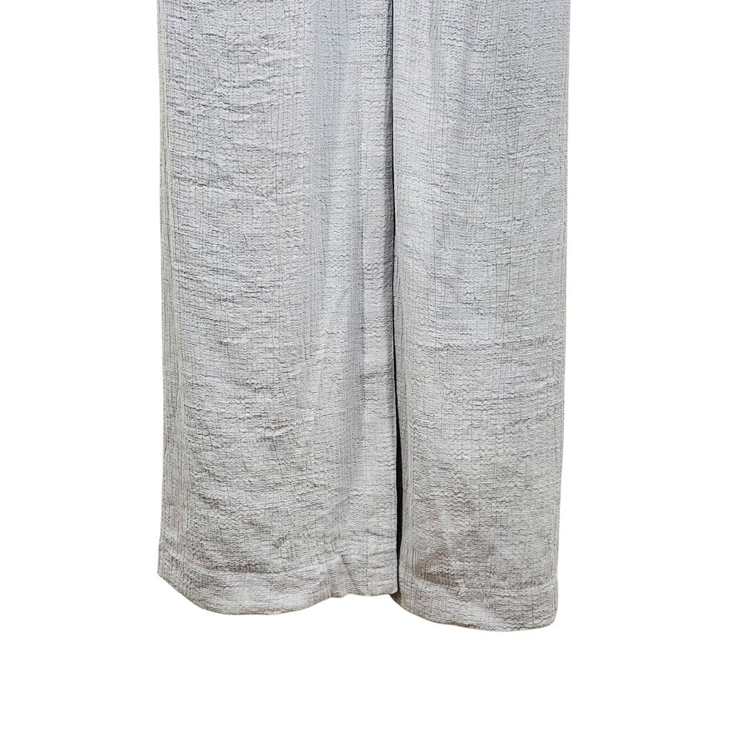 Gauzy Button Front Knot Waist